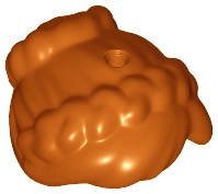 Lego Nowe Włosy Damskie Dark Orange rude Mini Doll warkocz dookoła 92260