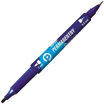 MARKER DWUSTRONNY PERMANENTNY NIEBIESKI - TETIS