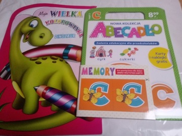 pm- ZESTAW - ABECADŁO -C oraz kolorowanka DINOZAUR