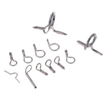 12 шт. Направляющие для удилищ DIY Ремкомплект наконечников Кольца для глаз различных размеров