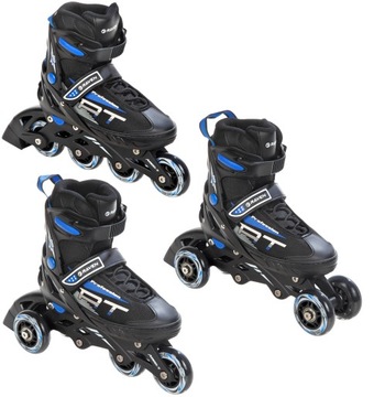 Rolki Wrotki 3w1 Regulowane RAVEN Profession Black/Blue 35-39