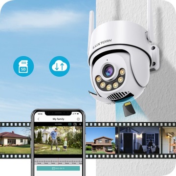 Уличная IP-камера IP WIFI 4MPx 2560x1440 ZOOM x5 Обнаружение LUXTORN