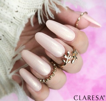 CLARESA Soft and Easy 12 г САМОВЫРАВНИВАЮЩИЙСЯ ГЕЛЬ ДЛЯ НАРАЩИВАНИЯ НОГТЕЙ Шампанское