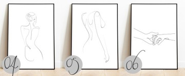 ИЗОБРАЖЕНИЕ ПОСТЕР LINES ONE LINE WOMAN02 LOVE A3 30,00 x 40,00 см
