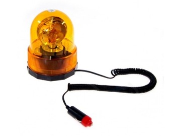 LAMPA KOGUT OSTRZEGAWCZY POMARAŃCZOWY MAGNES 12V