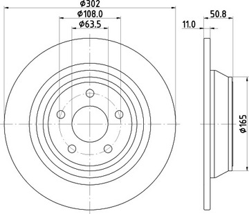 HELLA ДИСК ГАЛЬМІВНА 8DD 355 122-451 