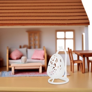 2 Шт. подробные миниатюрные ABS мини-качели стулья DIY этап мебель