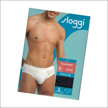 SLOGGI MEN GO ALLROUND SPORT BRIEF ONE SIZE ( ZESTAW 2 SZT. )