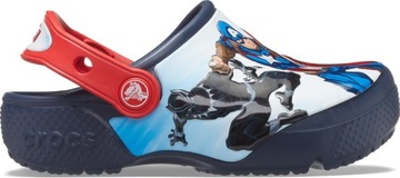 CROCS FL AVENGERS PATCH CLOG KIDS NAVY r. 32-33
