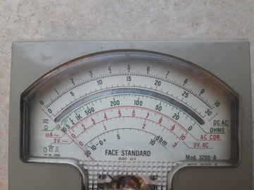 Старый мультиметр FACE STANDARD 3200-A USA? РКА