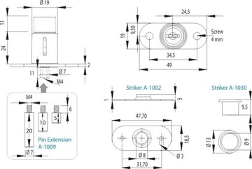 ЗАМОК SISO ДЛЯ РАЗДВИЖНЫХ ДВЕРЕЙ