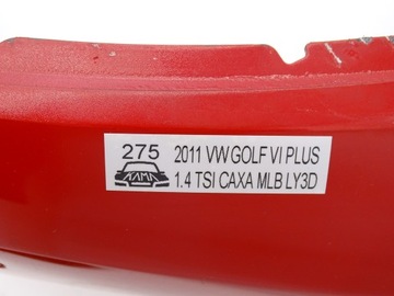 KPL NÁRAZNÍK PŘEDNÍ VW GOLF VI 6 PLUS + LY3D