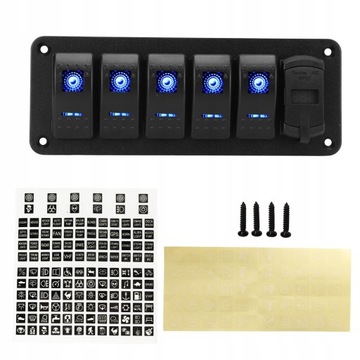 Uniwersalny Panel przełącznik USB 6-Cyfrowy LED