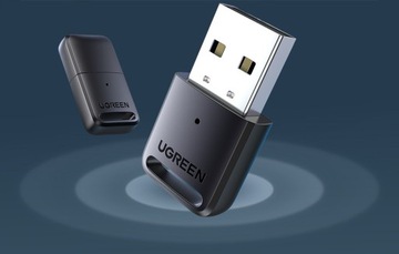 АДАПТЕР UGREEN ПРИЕМНИК БЕСПРОВОДНОЙ ПЕРЕДАТЧИК USB-A BLUETOOTH 5.0 ДО 20М