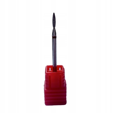 FREZ DIAMENTOWY ŁEZKA CZERWONY MANICURE PEDICURE