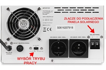 Аварийный источник питания UPS VOLT POLSKA SINUS PRO 1500S + солнечный источник питания +GR