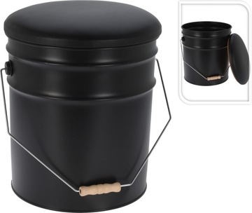 CZARNA PUFA WIADRO H&S Collection