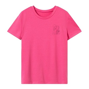 T-shirt damski moda codzienna pamiątka klasyczna odzież kostium krótki XL