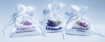 Белая атласная сумка для украшений с ПРИНТОМ ЛОГОТИПА