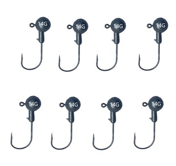 8xGŁÓWKI JIGGOWE DO PRZYNĘTY KOPYTO 14G