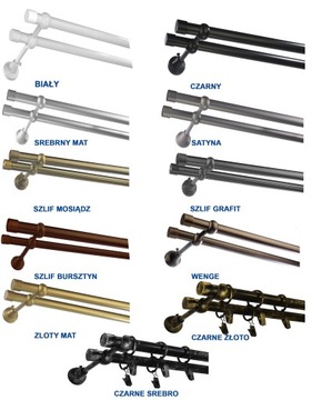 Двойной металлический штор -штор 19/280 см без колес