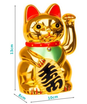 Счастливая золотая китайская японская кошка