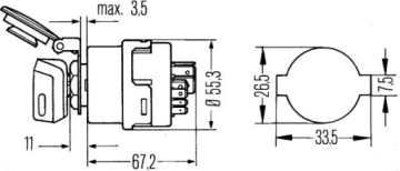 ЗАМОК ЗАЖИГАНИЯ HELLA 6JB 003 959-001