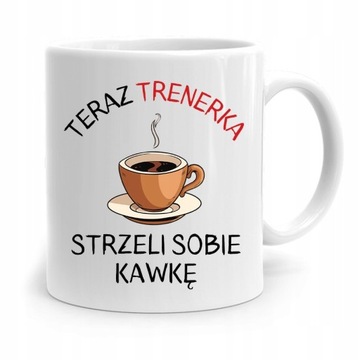 DLA TRENERA TRENERKI GYM SIŁOWNIA KUBEK PREZENT z Nadrukiem ze Zdjęciem