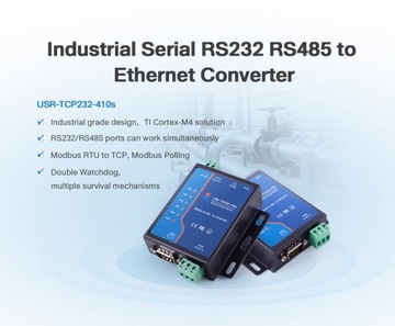 Преобразователь RS232 RS485 в Ethernet USR TCP232-410s
