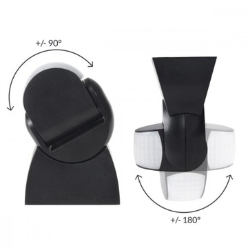 Датчик движения 180 градусов для улицы IP65 черный для светодиодов