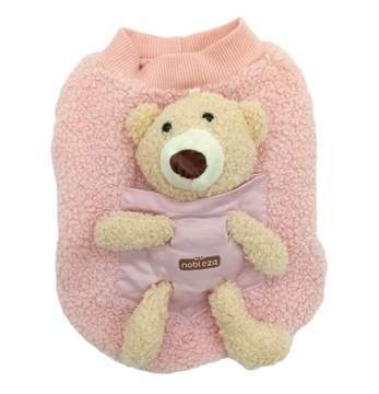 UBRANKO CIEPŁA MIĘKKA BLUZA Z MISIEM DLA PSA S