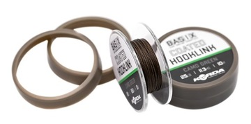Плетенка с крючком Basix с покрытием, 25 фунтов, 10 м Korda