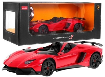 Samochód Rastar Lamborghini czerwony Aventador 1:12 czerwony