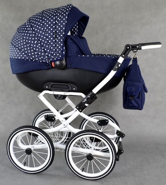 КЛАССИЧЕСКАЯ МНОГОФУНКЦИОНАЛЬНАЯ ДЕТСКАЯ КОЛЯСКА 3В1 В РЕТРО <ИНДИВИДУАЛЬНАЯ>