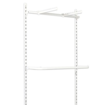 GARDEROBA MODUŁOWA WIESZAK ODZIEŻ DOM SKLEP 100x200 UBRANIA BIAŁA