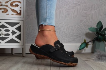 Тапочки женская ортопедическая обувь сшита кожа