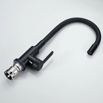 Кухонная батарея гибкая нока черного крана стоит 360 °