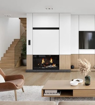 Каминная вентиляционная решетка MODERN LUFT Черный 60х400 мм 6х40 см LOFT