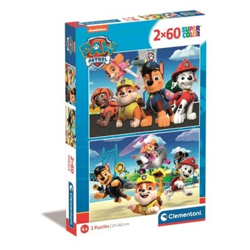 PSI PATROL super color Puzzle 2 X 60 EL 21623