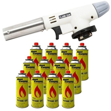 PALNIK GAZOWY kartusz CERAMICZNY lutlampa +12x GAZ