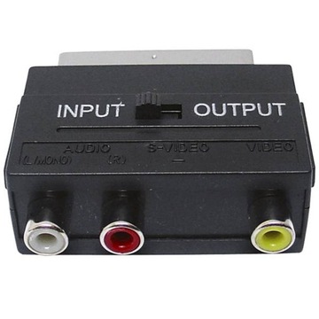 АДАПТЕР 1X ЕВРОШТЕК 3XRCA ВЫКЛЮЧАТЕЛЬ ВХОДА-ВЫХОДА