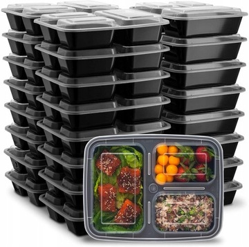 20pc Pojemniki do posiłków lunch boxy i pokrywkami