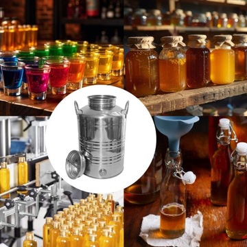 BECZKA STAL NIERDZEWNA INOX bańka kanister 12L na olej roślinny bimber wino