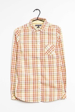 Tommy Hilfiger koszula kratka krata logowana w kratę kraciasta pomarańczowa