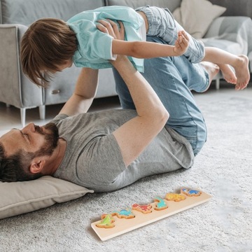 Деревянные пазлы для детей Сопоставление узоров