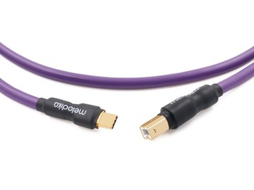 Кабель плоттера Melodika MDUCB15 Purple Rain USB C-B DAC 1,5 м