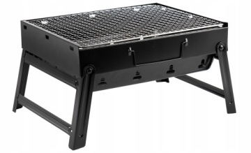 GRILL TURYSTYCZNY PRZENOŚNY SKŁADANY WALIZKA KEMPINGOWY RUSZT GRILL&CHILL