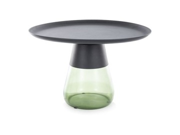 ŁAWA TIFFANY B black FI 70 CZARNY/zielony glamour SZKŁO metal