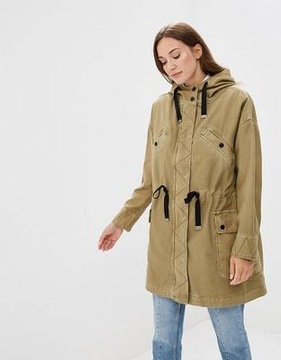 PEPE JEANS kurtka parka Z PODPINKĄ oversize S/M