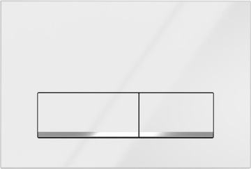 PRZYCISK WC SPŁUKUJĄCY ONYX BIAŁY CHROM DO STELAŻ GEBERIT UP100 BASIC DELTA